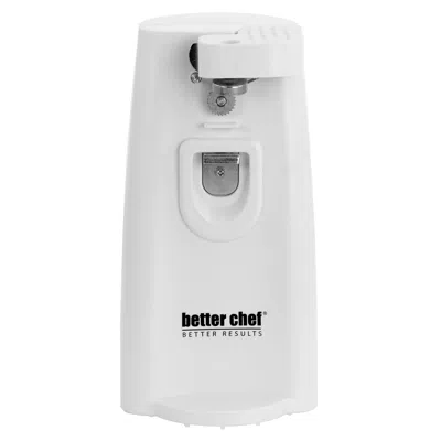 Better Chef Deluxe Electric Can Opener With Built In Knife Sharpener And Bottle Opener In White Deluxe Electric Can Opener With Built In Knife Sharpener And Bottle Opener In White In White