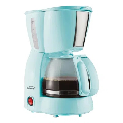 Brentwood 4 Cup 650  Watt Coffee Maker In Blue 4 Cup 650 Watt Coffee Maker In Blue In Blue