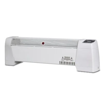 Optimus 30 In. Baseboard Convection Heater With Digital Display And Thermostat In White