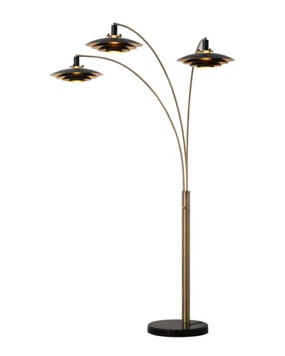 Nova Of California Rancho Mirage 3-light Arc 84in Floor Lamp With Dimmer Switch In Brown