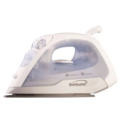 Brentwood Steam / Dry / Spray / Non-stick Coating Iron In White