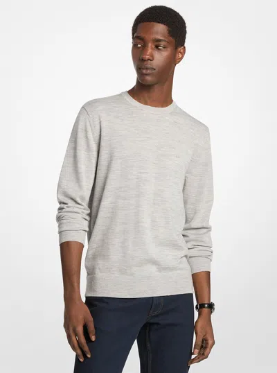 Michael Kors Wool Sweater In Silver