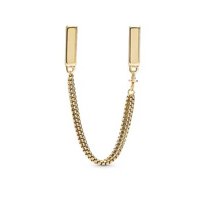 Pandora Safety Chain Clip Charm In Gold
