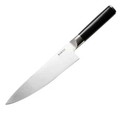 Babish 8 Inch High-carbon Stainless Steel Full Tang Chef Knife In Black In Silver
