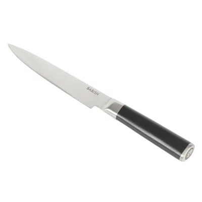 Babish 8 Inch High-carbon Stainless Steel Full Tang Carving Knife In Black In Black