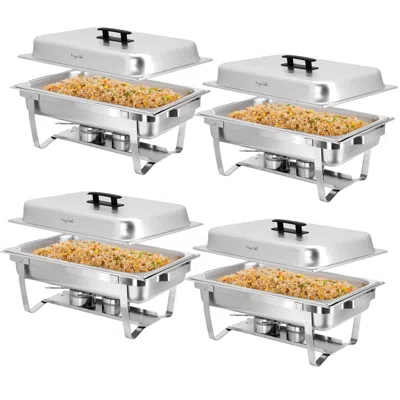 Megachef 9.5 Quart Stackable Stainless Steel Professional Chafing Dish/food Warmer/buffet Server Serving Tray