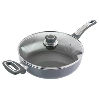 Oster 3.5 Quart Aluminum Saute Pan With Lid In Gray