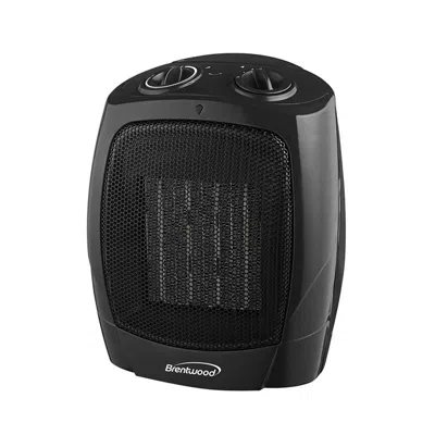 Brentwood 1500 Watt Ceramic Fan Heater In Black