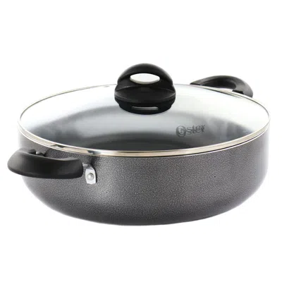 Oster Clairborne 6 Quart Nonstick Aluminum Everyday Pan In Grey In Gray