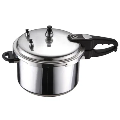 Brentwood Aluminum 5.5l Pressure Cooker In Silver
