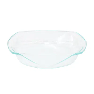 Soho Lounge Carnegie Hill 12 Inch X 10 Inch X 2.6 Inch Tempered Glass Roaster Pan With Built-in Handles In Transparent