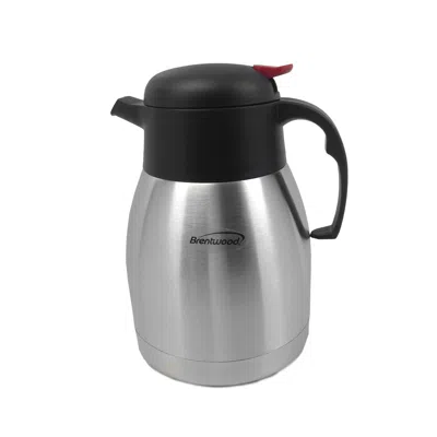 Brentwood 1.2l Vacuum S/s Coffee Pot In Silver
