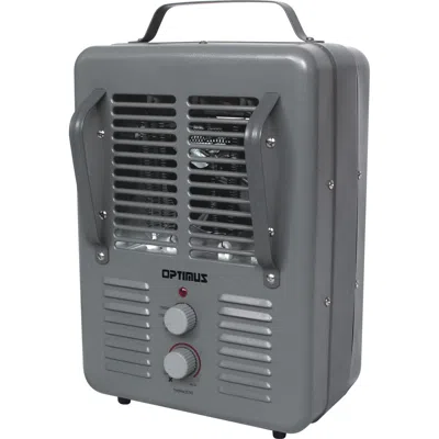 Optimus Portable Utility Heater With Thermostat-full Size In Gray