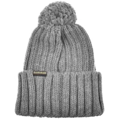 Napapijri Semiury 5 Beanie Hat Grey In Gray