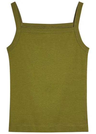 Flore Flore May Cotton Tank In Green
