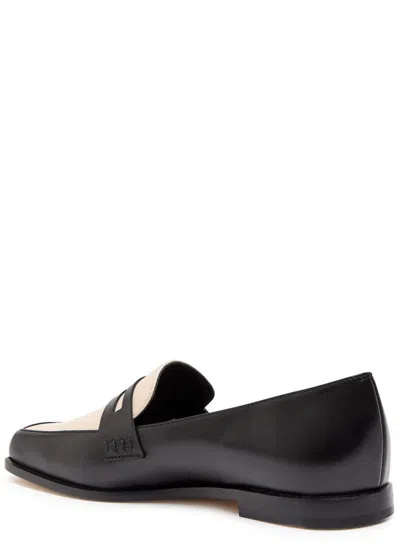 Manolo Blahnik Polonoff Two-tone Leather Loafers In Multi