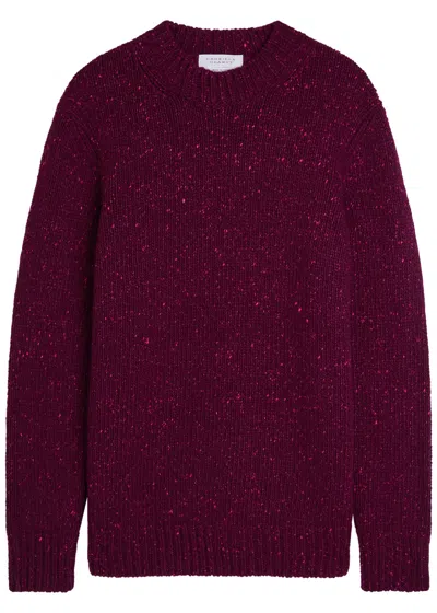 Gabriela Hearst Alfie Cashmere Jumper In Burgundy