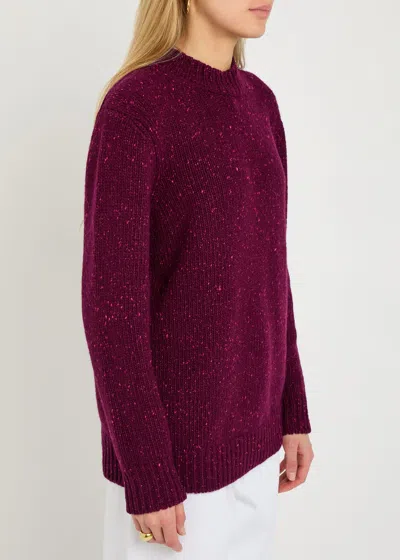 Gabriela Hearst Alfie Cashmere Jumper In Burgundy