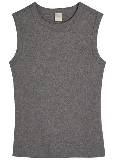 Flore Flore Esme Cotton Tank In Gray