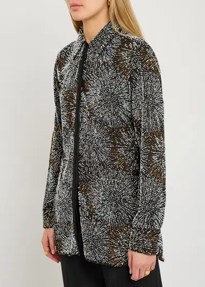 Rabanne Bead-embellished Shirt In Black