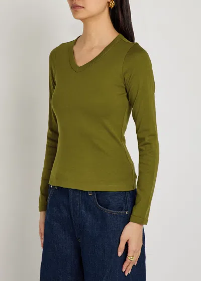 Flore Flore Jill Cotton Top In Green