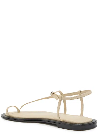 A.emery Reef Leather Sandals In Neutral
