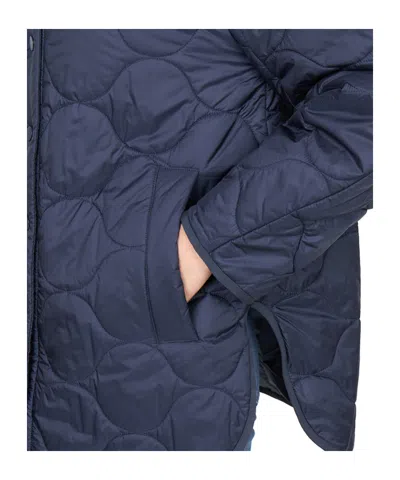 Max Mara Long-sleeved Cotton Jacket In Blue