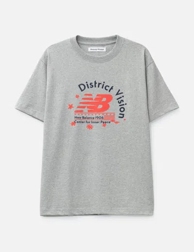District Vision X New Balance Short Sleeve T-shirt In Multi