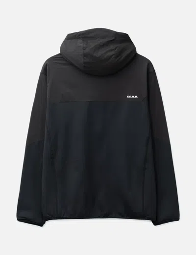 F.c. Real Bristol Grid Fleece Hybrid Hoodie In Multi