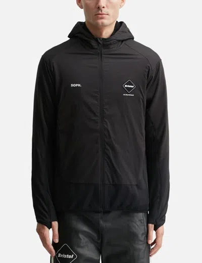 F.c. Real Bristol Grid Fleece Hybrid Hoodie In Multi