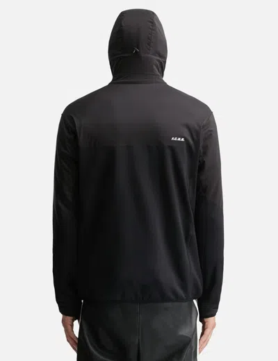 F.c. Real Bristol Grid Fleece Hybrid Hoodie In Multi