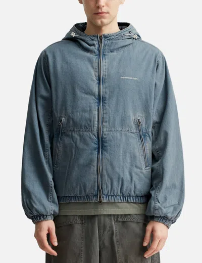 Thisisneverthat Denim Down Puffer Jacket In Blue