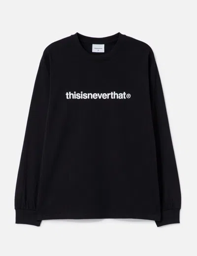 Thisisneverthat T-logo Long Sleeve T-shirt In Black