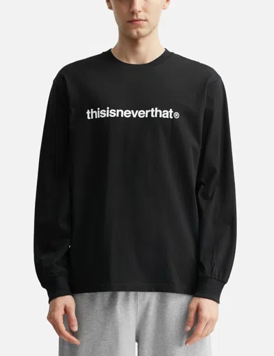 Thisisneverthat T-logo Long Sleeve T-shirt In Black