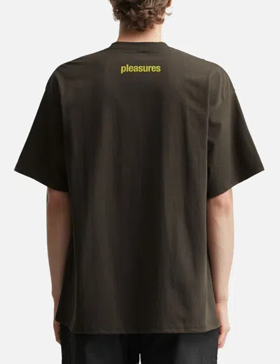 Pleasures Domination Short Sleeve Cotton Graphic T-shirt In Green