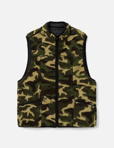 Pleasures Felis Reversible Vest In Green