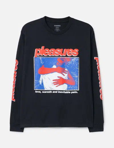Pleasures Embrace Long Sleeve Graphic T-shirt In Black