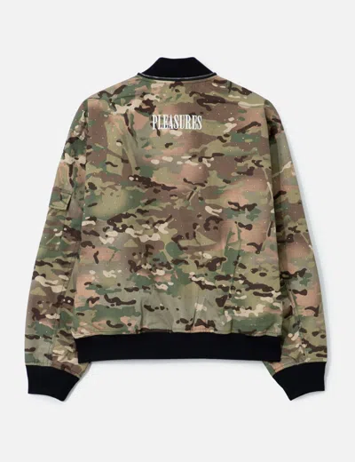 Pleasures Gem Camo Bomber In Multi