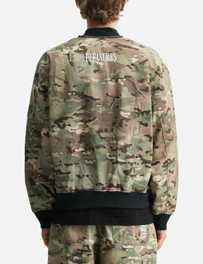 Pleasures Gem Camo Bomber In Multi