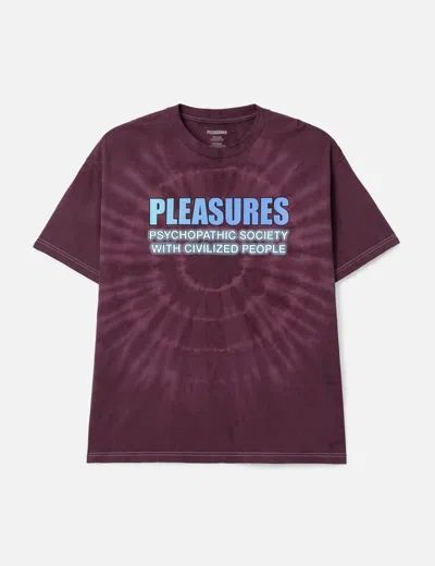 Pleasures Civilized Cotton Graphic T-shirt In Red