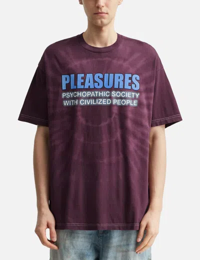 Pleasures Civilized Cotton Graphic T-shirt In Red