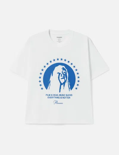 Pleasures Critic Cotton Graphic T-shirt In White