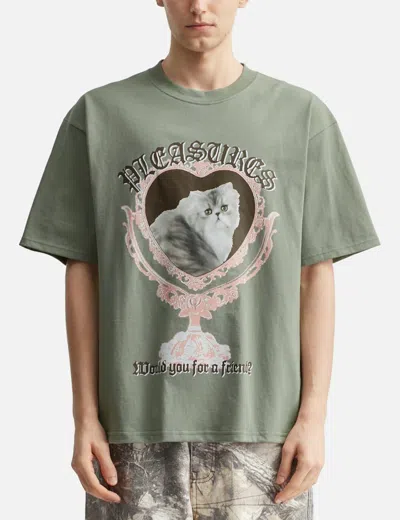 Pleasures Mirror T-shirt In Green