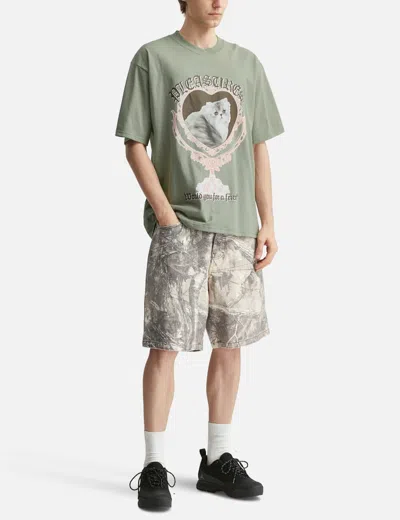 Pleasures Mirror T-shirt In Green