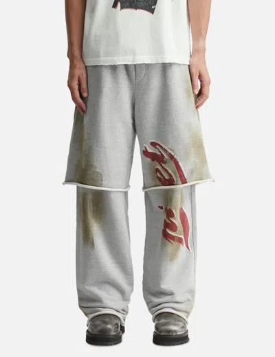 Piet Layered Wide Leg French Terry Trousers In Gray