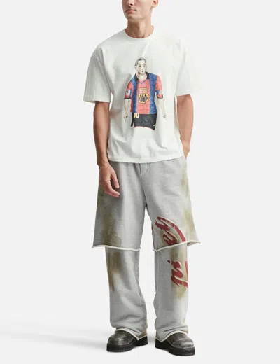 Piet Layered Wide Leg French Terry Trousers In Gray