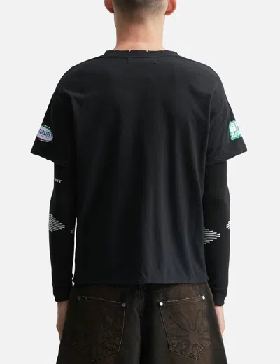 Piet F.c. Knitted Sleeve T-shirt In Black