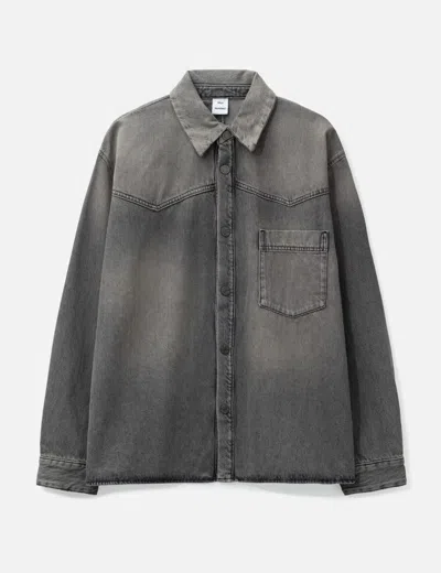 Won Hundred Zayne Denim Shirt In Gray