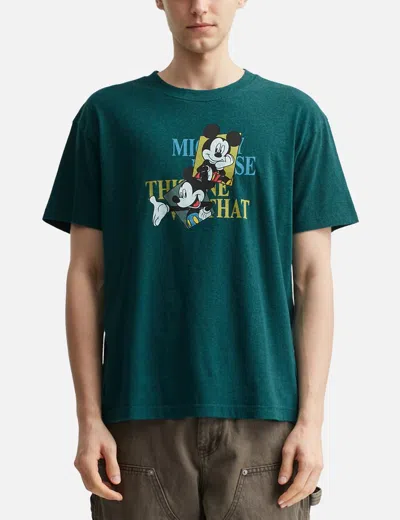Thisisneverthat X Disney Tnt_mickey_frame Tee In Green