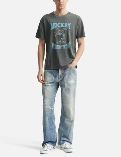 Thisisneverthat X Disney Tnt_mickey_open Arms Tee In Green